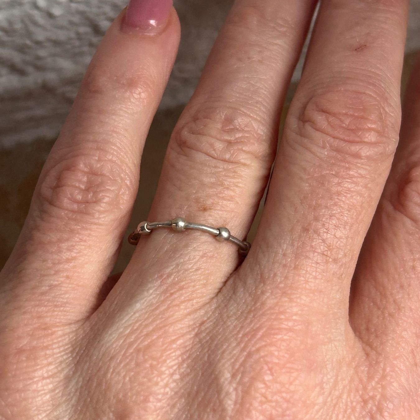 Anelli: Silberring mit Kugeln, Grösse 50 – Usato da Dittingen venduto da Bijoubelle 1
