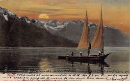 Barque du Léman (Guggenheim), circulée 1906
