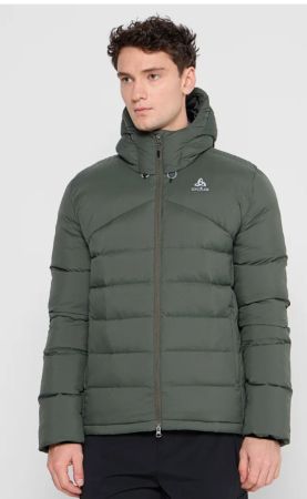 Neue Odlo COCOON X Daunenjacke, Herren, Gr. XL, dunkelgrün