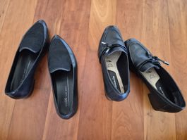 Ecco Leather Loafers Size 38 & Tamaris Leather Loafers 38