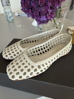 Paloma BarceloFlats Woven Leather White  37