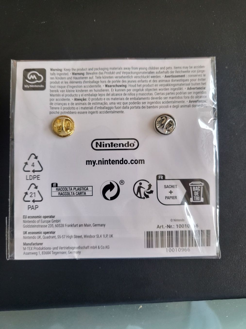 Spille & Fermagli: Pin's Mario star and mushroom – Nuovo e nell'imballaggio originale da Sonceboz-Sombeval venduto da michael.l 1