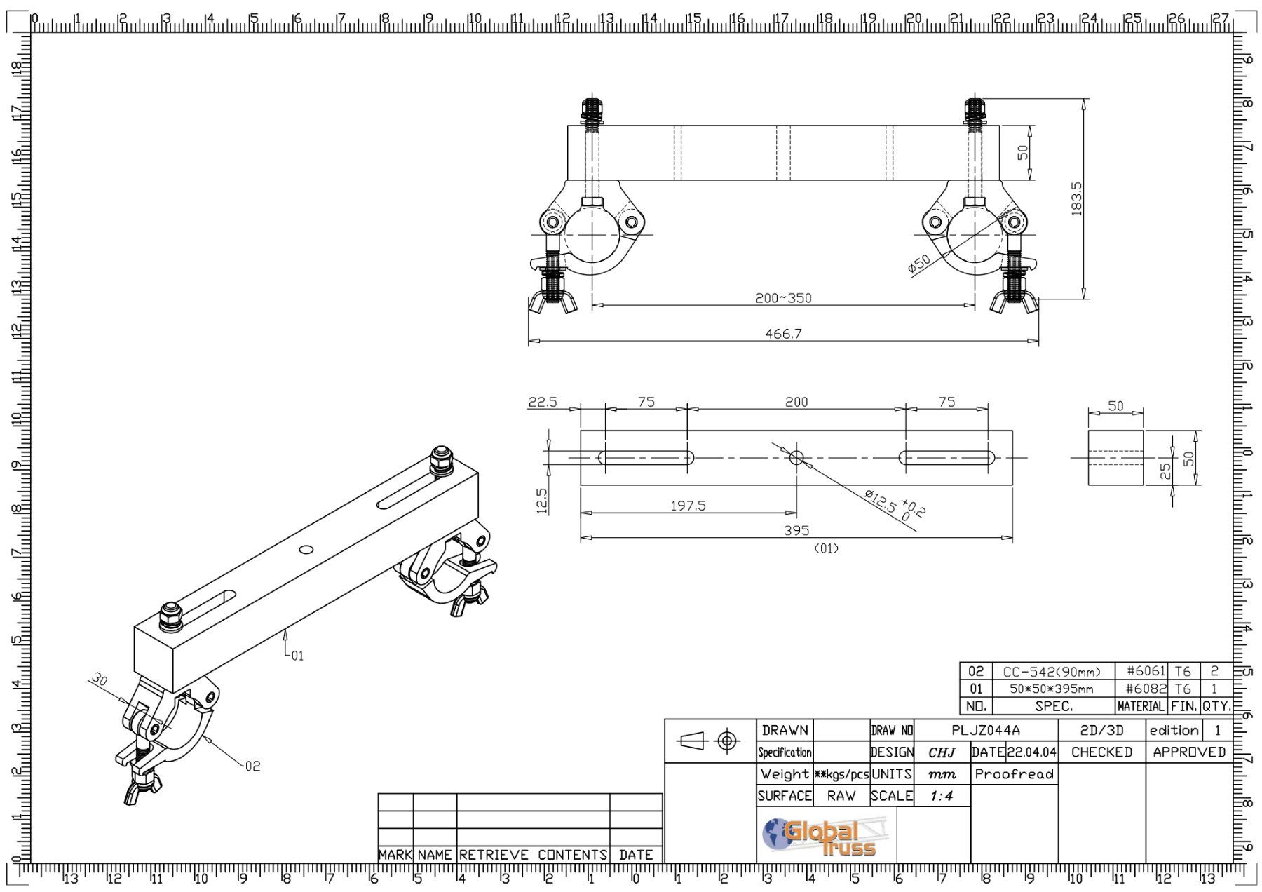 Truss: GLOBALTRUSS Gizmo Heavy Duty Truss Hanging Adaptor 1000kg – Gebraucht aus Chur von 80808080 2