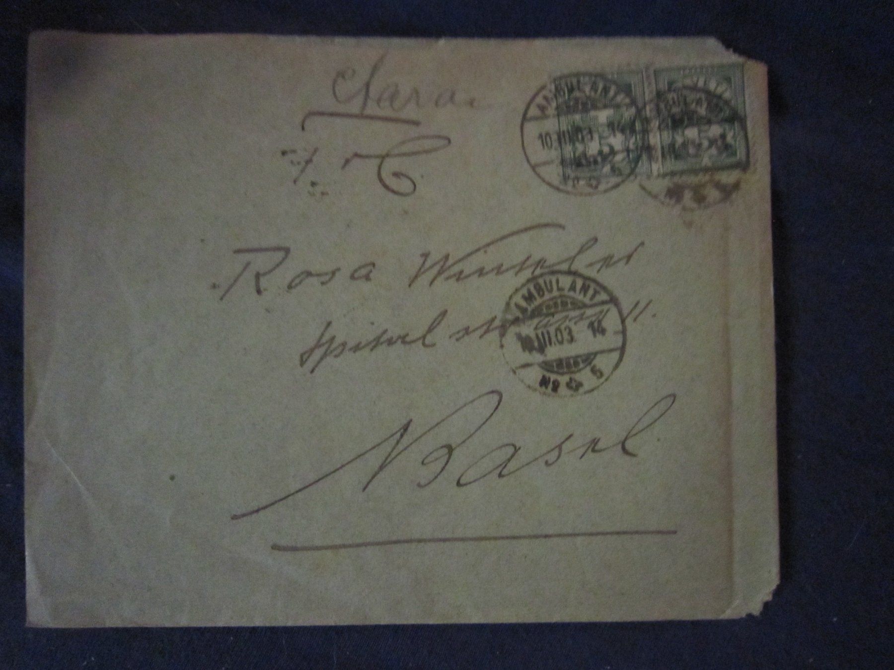 Tutti i francobolli: A3 AMBULANT schöne Belege ab 1903 – Usato da Giubiasco venduto da sal_9j6w 1