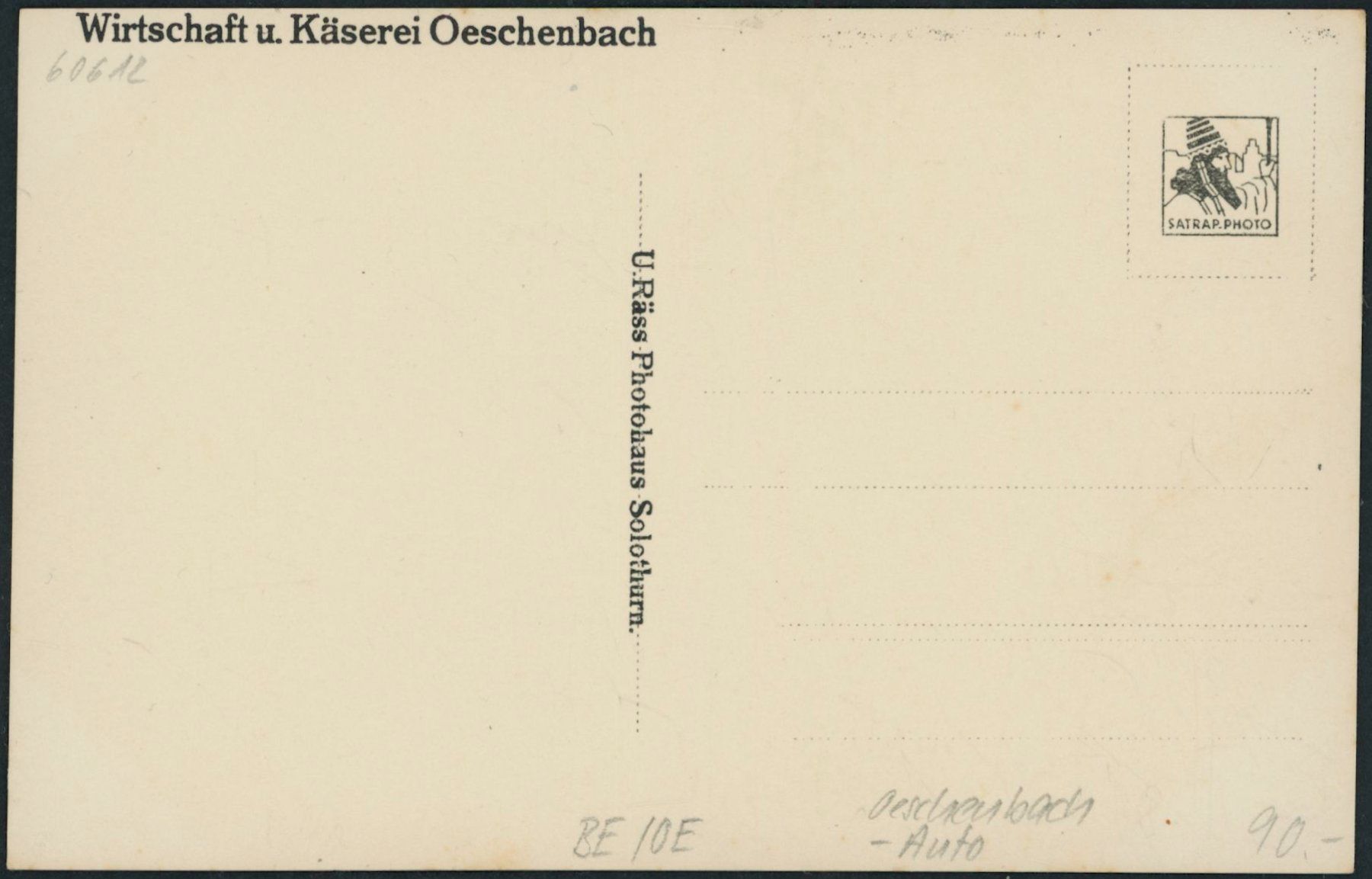 Cartoline postali: BE Oeschenbach - Auto – Nuovo (secondo la descrizione) da Schindellegi venduto da dolpitz 1