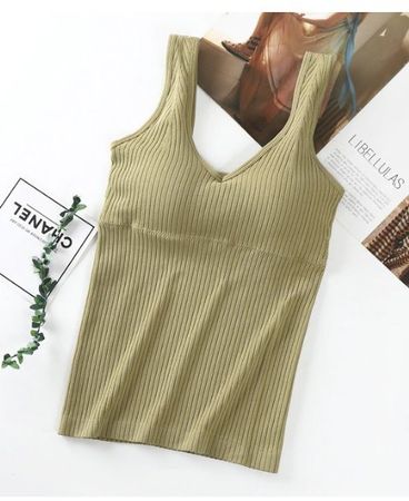 NEUES Top mit gepolstertem Brustbereich Gr. XS-M - 222586