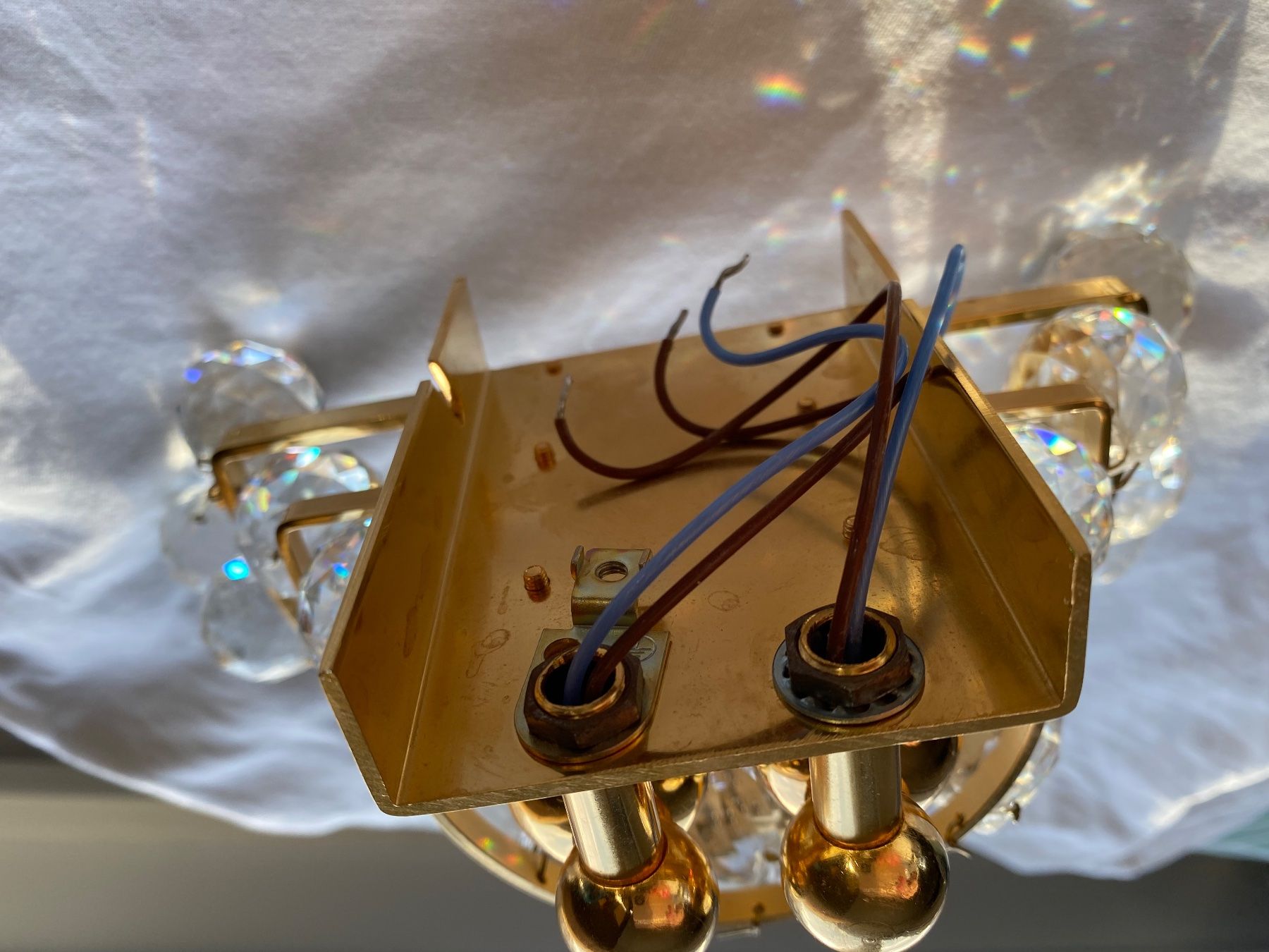 Lampen: Applique murale en cristal et laiton doré – Neu (gemäss Beschreibung) aus Savièse von DecoVal555 2