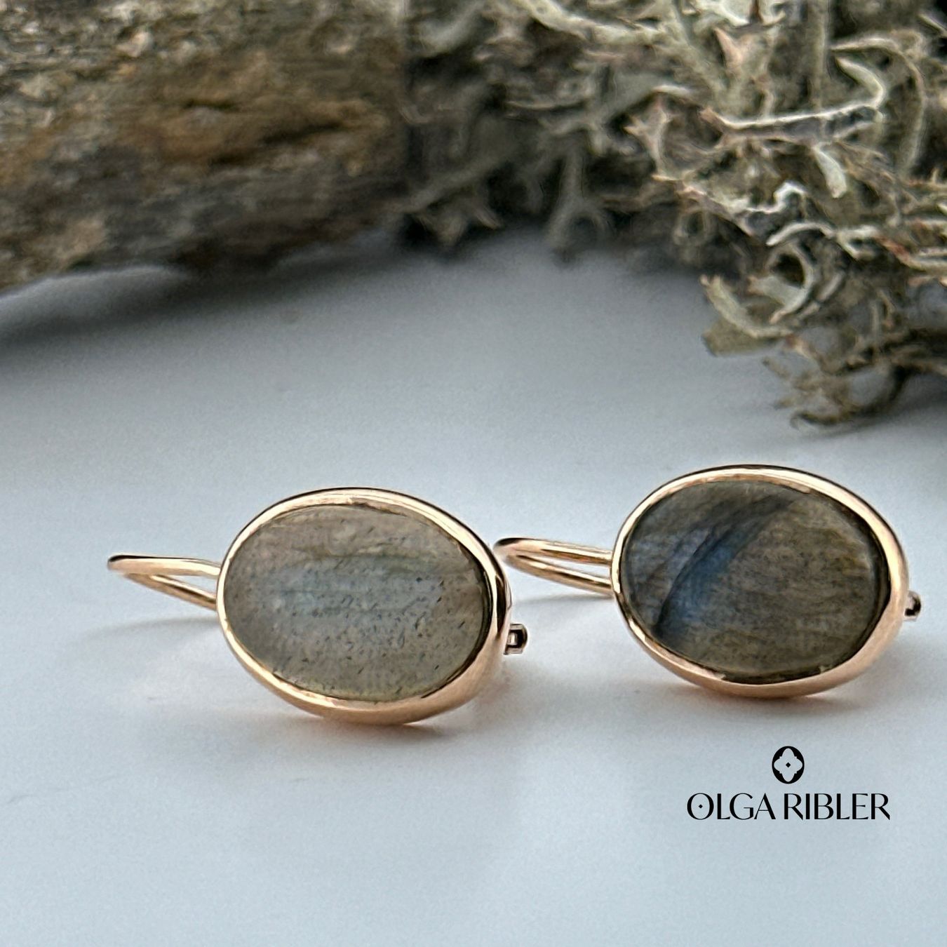 Olga Ribler Boucles d'oreille: Sterling Silber 925 Ohrringe mit Labradorite – Neuf (Voir description) à Luzern par Schmuckoutlet 5