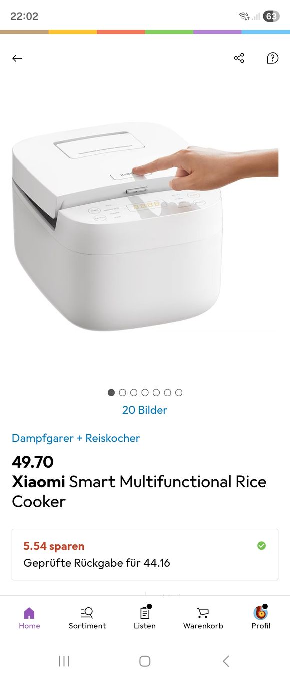 Xiaomi Elettrodomestici da cucina: Xiaomi Reiskocher 3l, Multifunktional, Smart  – Usato da Brüttisellen venduto da Miralaurea 5