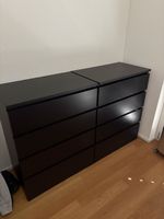 2x IKEA Malm Kommode schwarz
