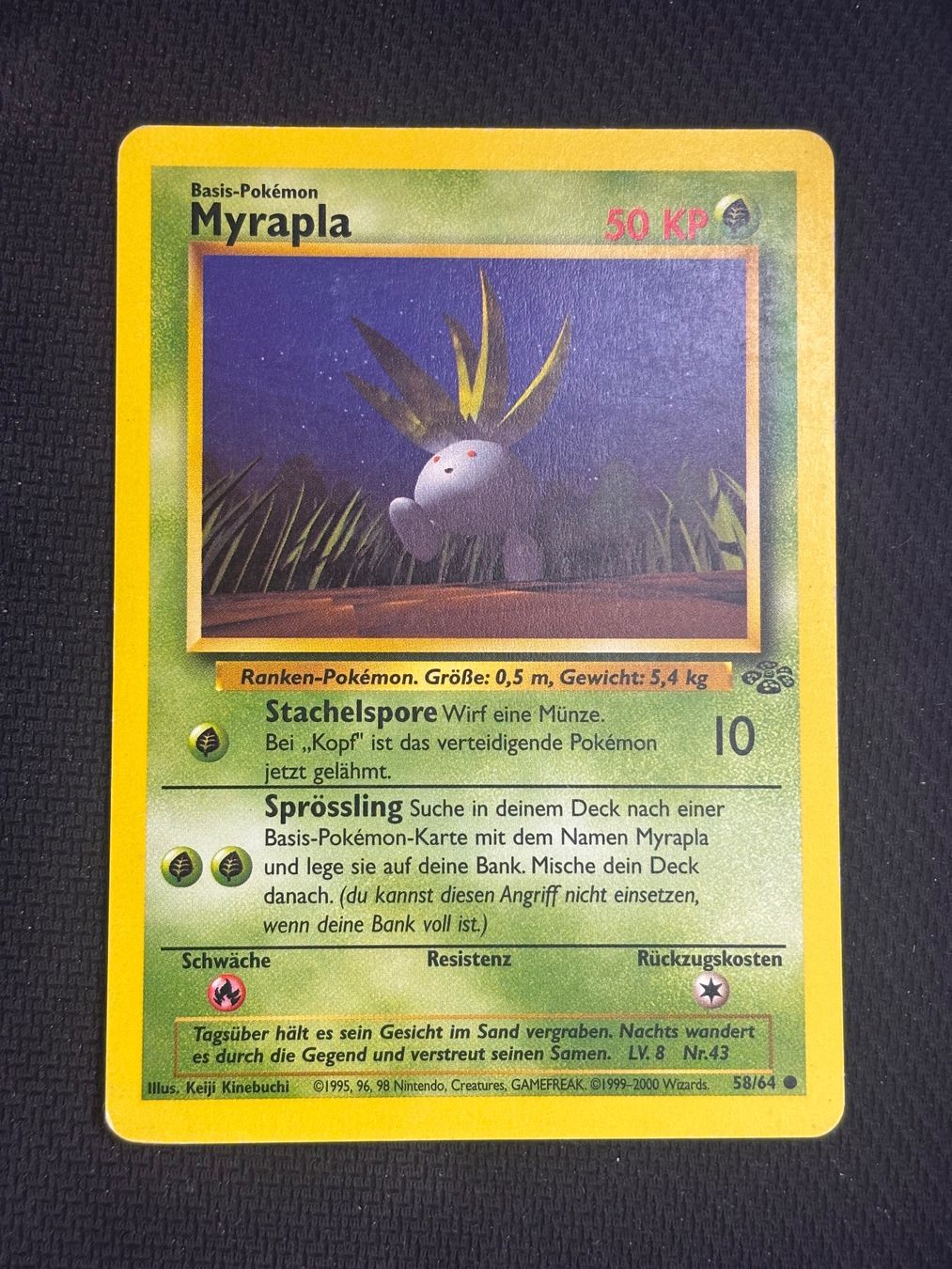 Pokémon Carte collezionabili: Pokemon Myrapla 58/64 WOTC Jungle DE – Usato da St. Gallen venduto da KantoKarten