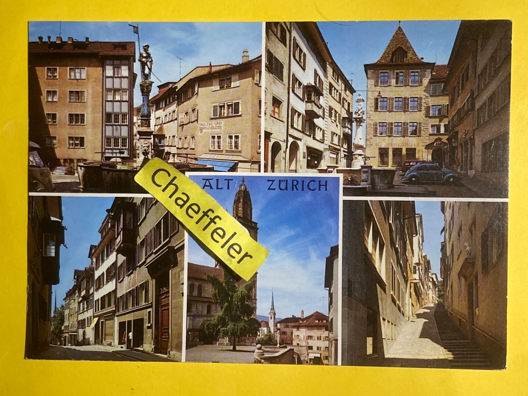 Cartoline postali: 1977 Alt Zürich – Usato da Zürich venduto da Chaeffeler