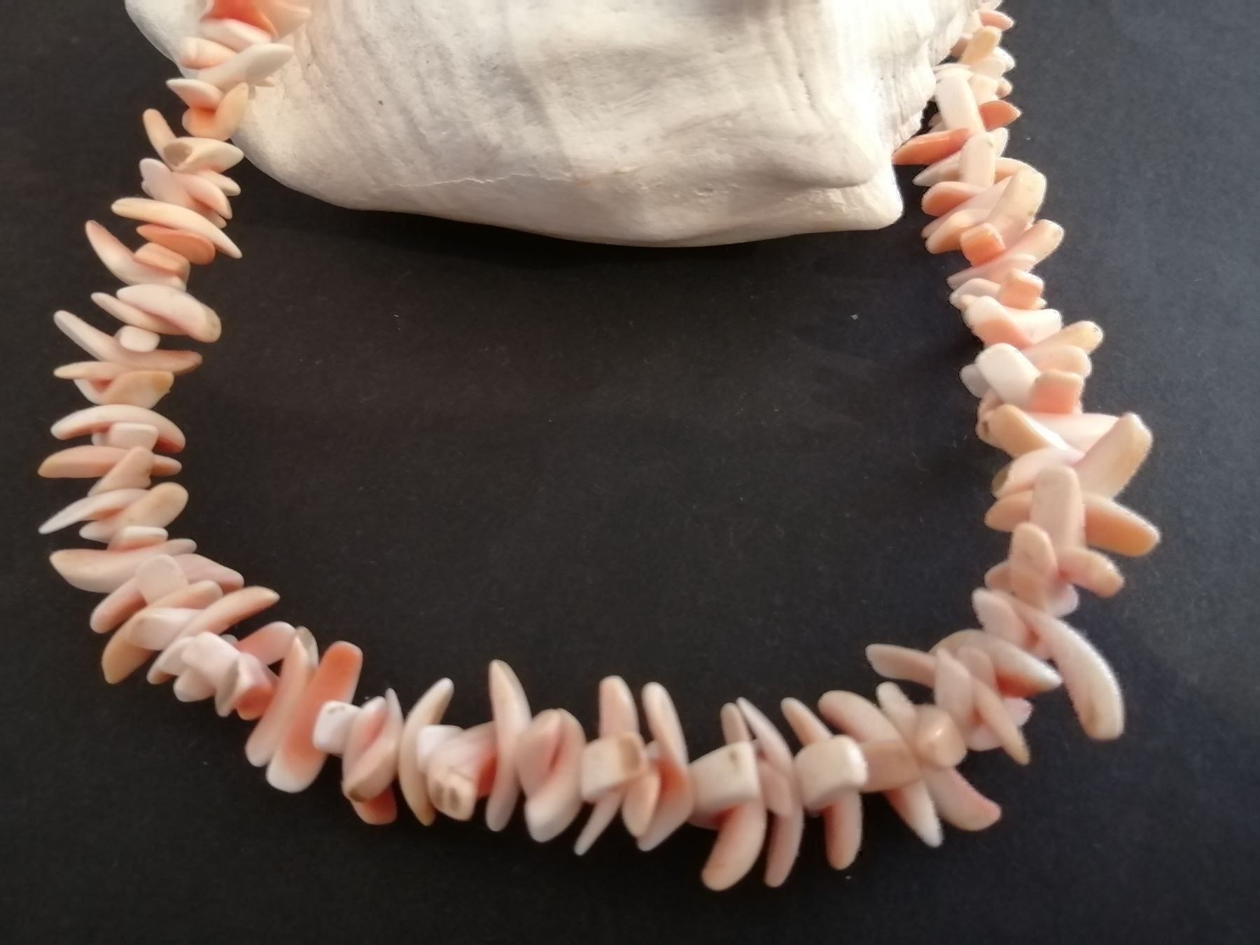 Catenine: Prachtvolles Muschel COLLIER – Usato da Nunningen venduto da mochflo