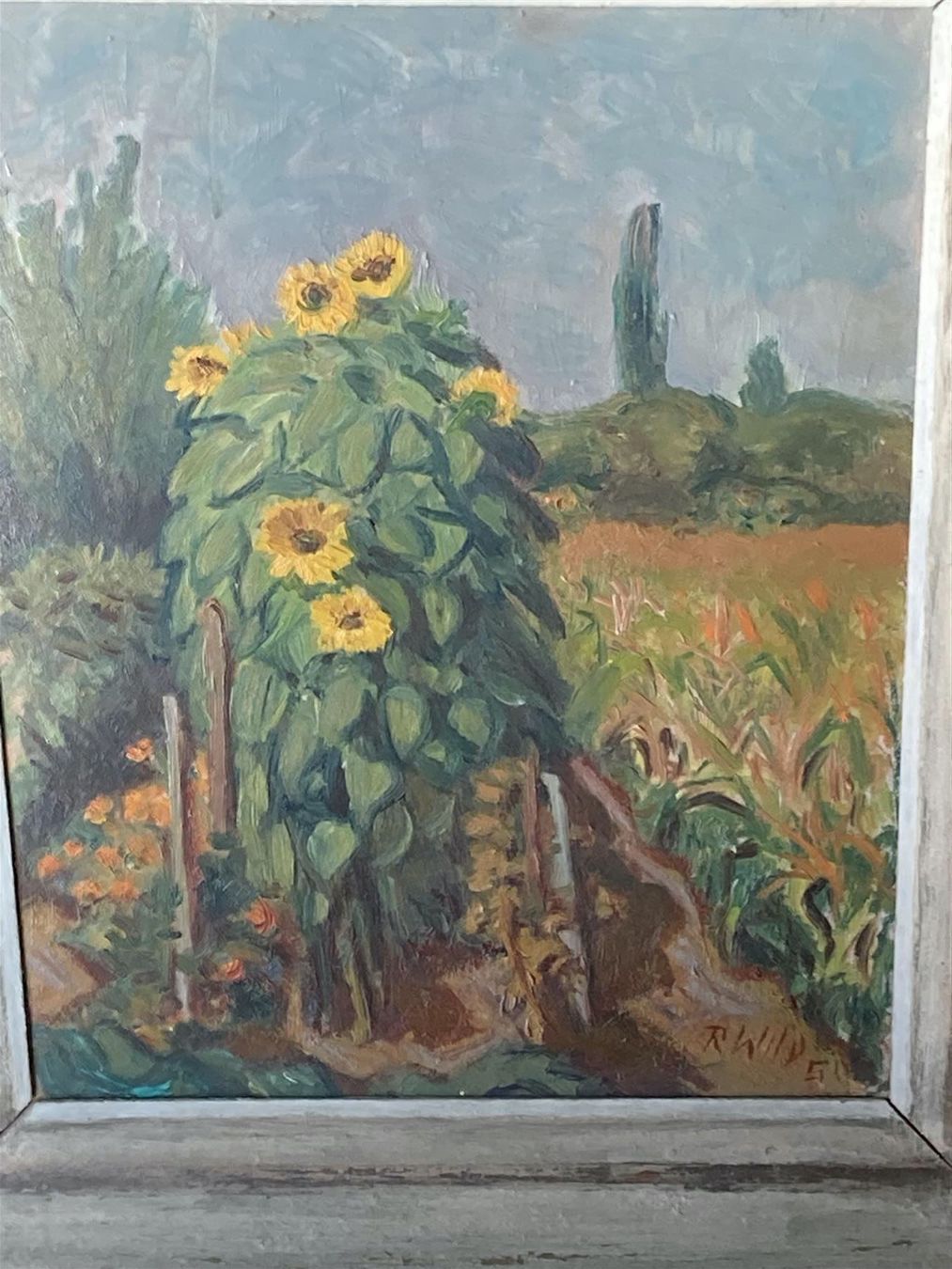 Tableaux: WILD Robert Sonnenblumen Oelgemälde sign – D'occasion à Bern par Jwpm66 1