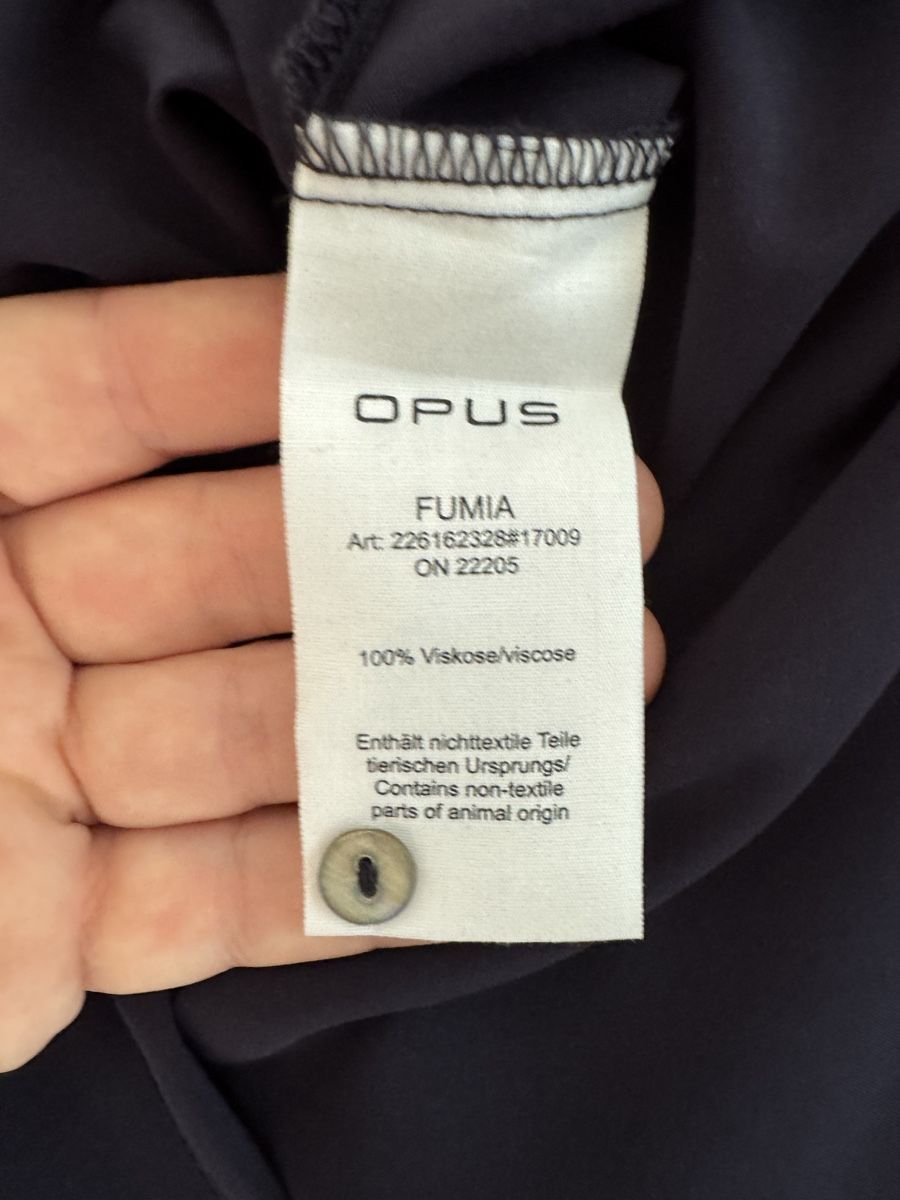 Opus Camicette: OPUS Bluse Gr. 36 Dunkelblau 100% Viskose – Usato da Flumenthal venduto da SecondLove_CH 6