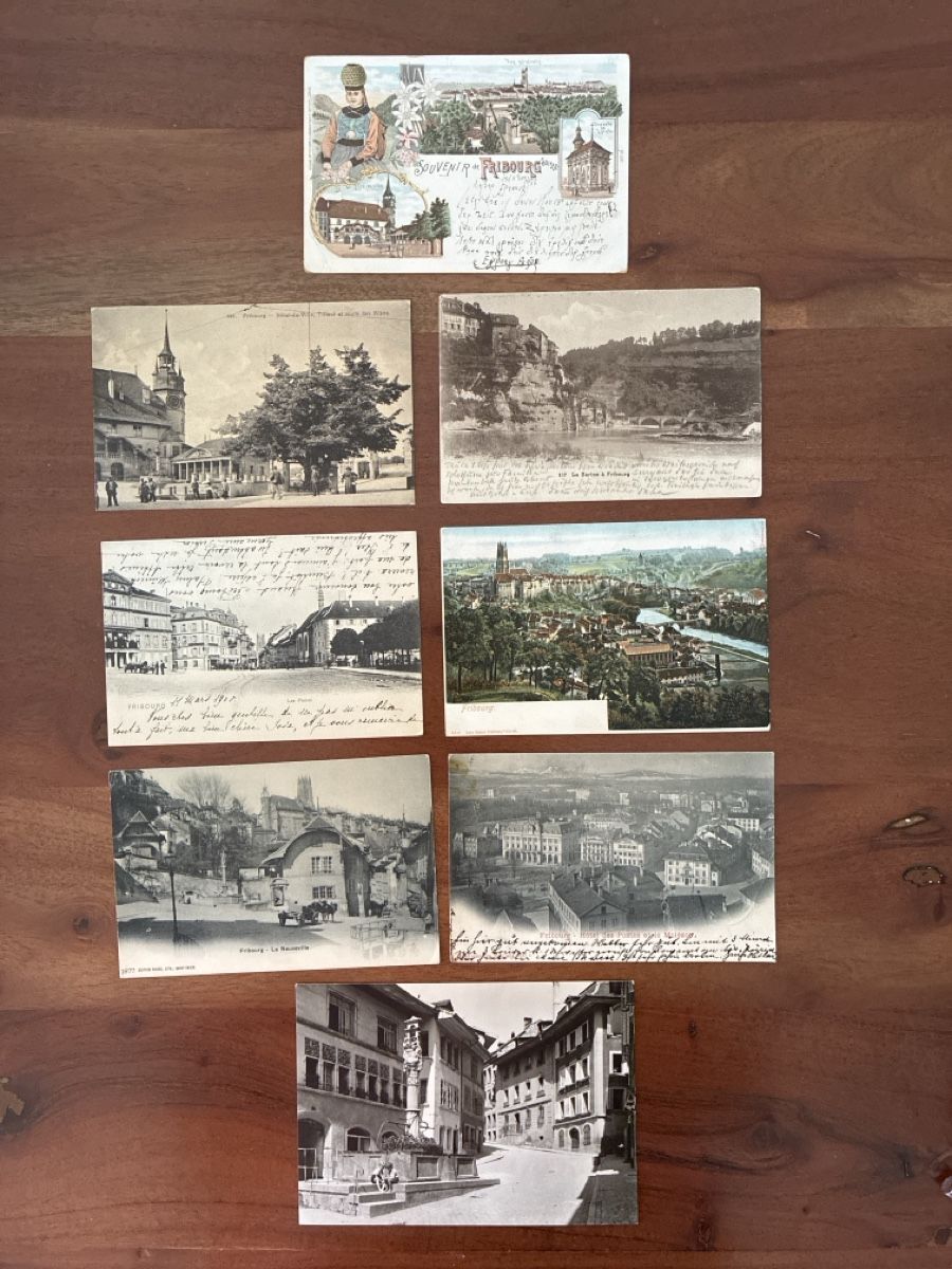 Cartes postales: 18 Ansichtskarten Schweiz von Freiburg FR – D'occasion à Oftringen par Cla.vD.74