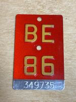 40. Geburtstag - Velonummer, Fahrradnummer, Veloschild BE 86