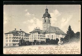 AK Speicher, Blick zur Kirche, 1901