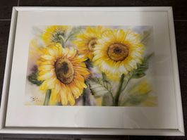 Bild mit Sonnenblumen-Sujet