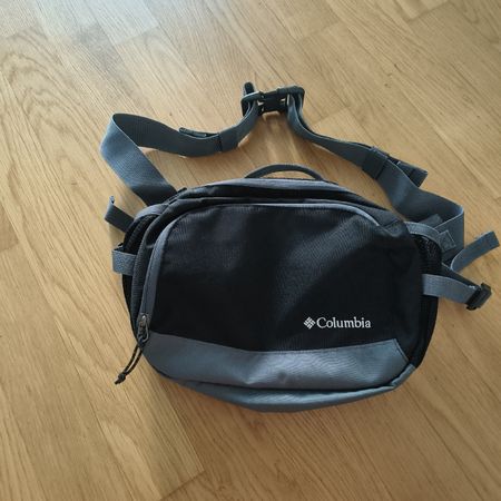 Bauchtasche Columbia schwarz-grau verstellbar guter Zustand