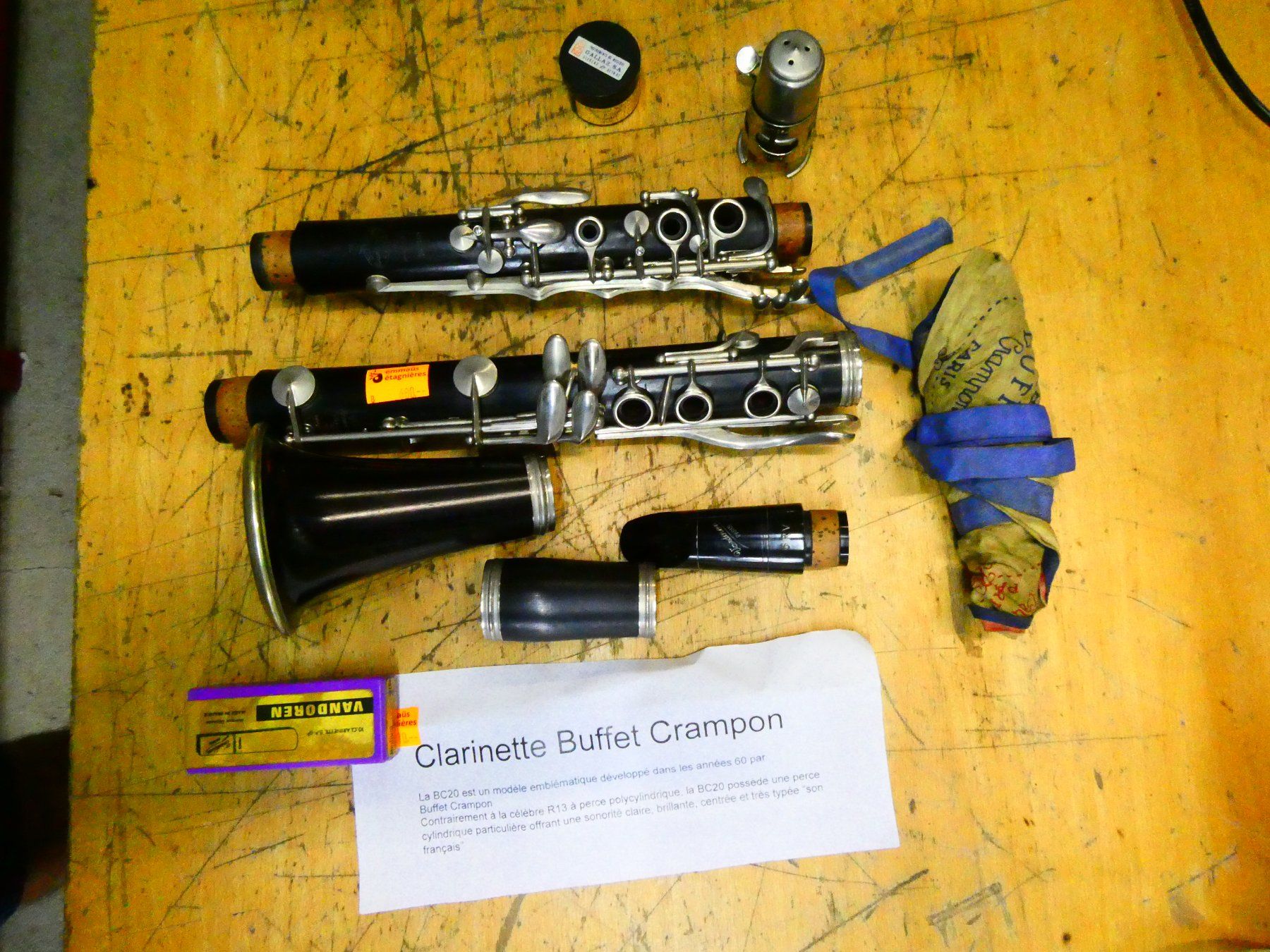 Strumenti musicali: Clarinette Buffet Crampon BC20 Paris – Usato da Etagnières venduto da emmaus.electro 1