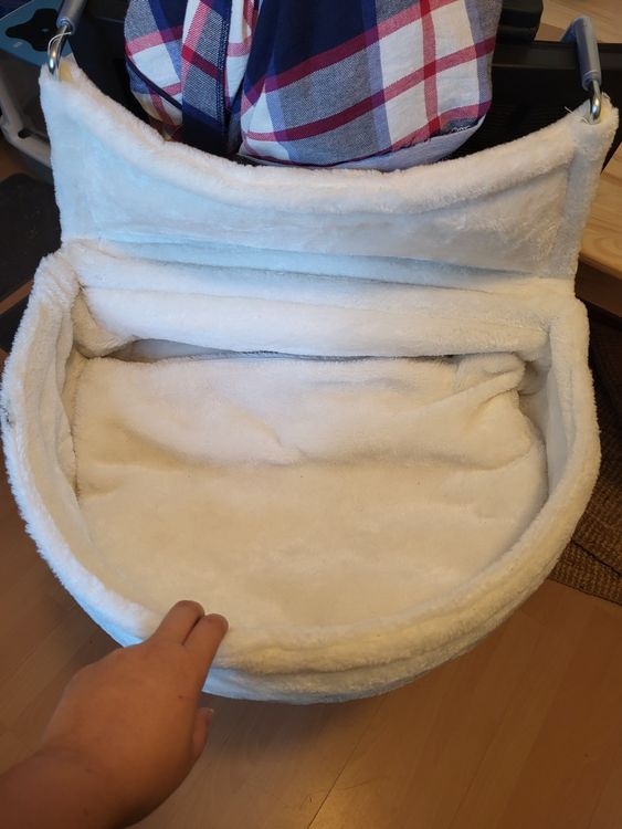 Jetcloud Katzenbett Für Heizkörper - Hängematte Aus Plüsch, Waschbar, 46×30×25 Cm, Schwarz