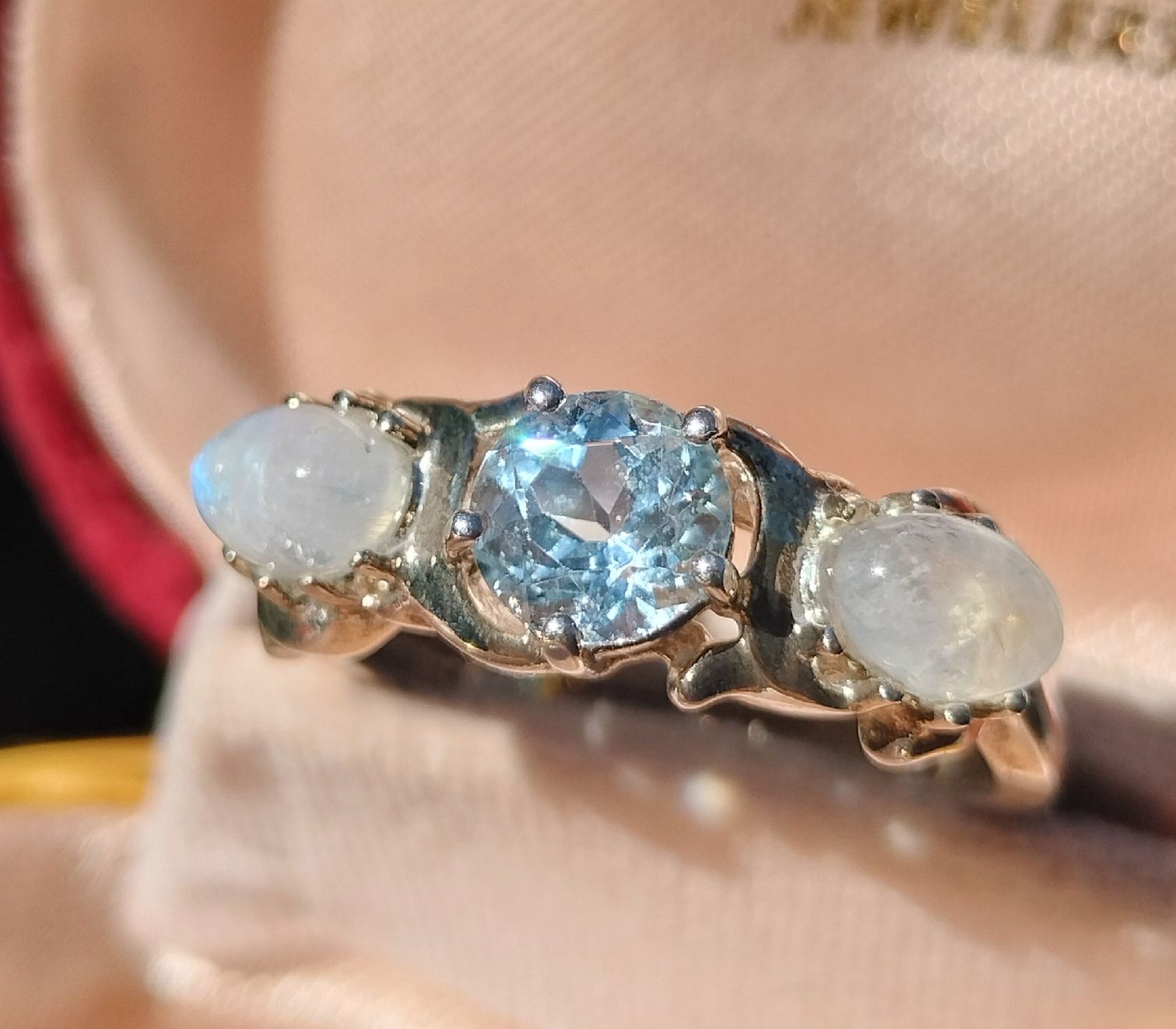 Ringe: Vintage Mondstein Topaz Ring 925 Silber – Gebraucht aus schwyz von larry91sz 1