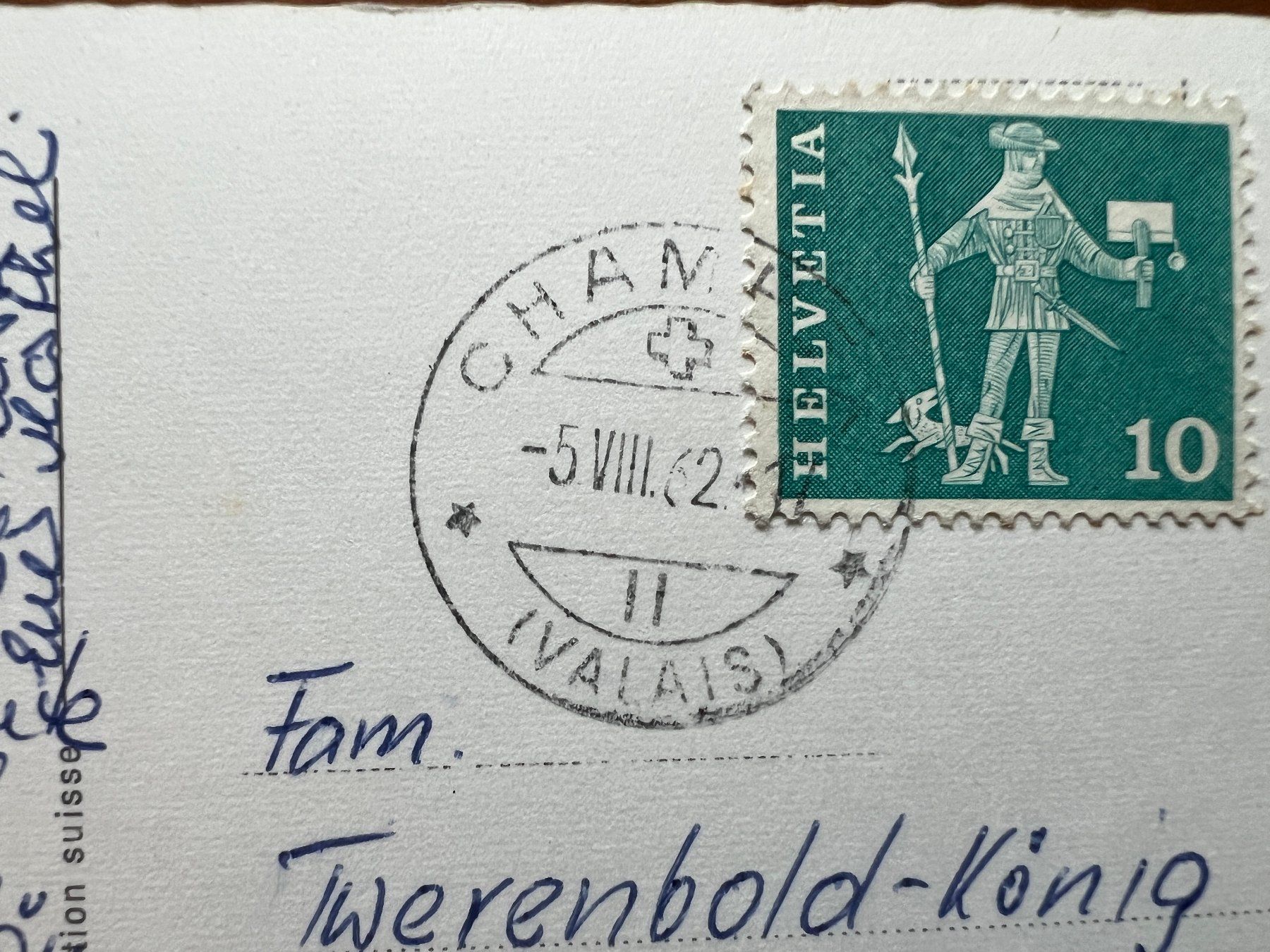 Cartoline postali: AK  1962 Champex    (G1958) – Usato da Hinwil venduto da Sidi4 1
