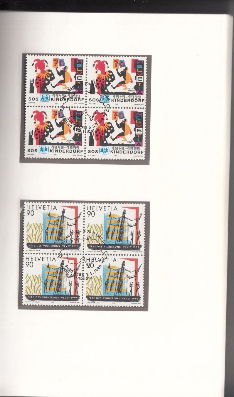 Tutti i francobolli: Die Briefmarken der Schweiz 1999,  VB ET – Usato da Bürglen TG venduto da StampGraf 6