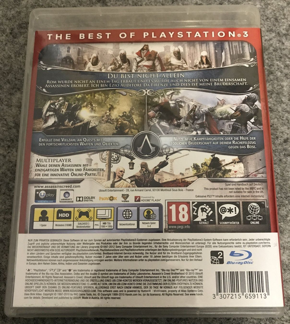 Sony Spiele: PS3- Assassin's Creed- Brotherhood – Gebraucht aus Guntershausen von Gloominati 1