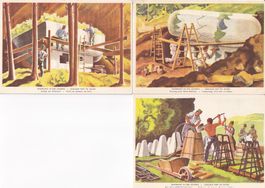 Militär Grenzbesetzung 1939/40 6 Karten Soldaten an Arbeit