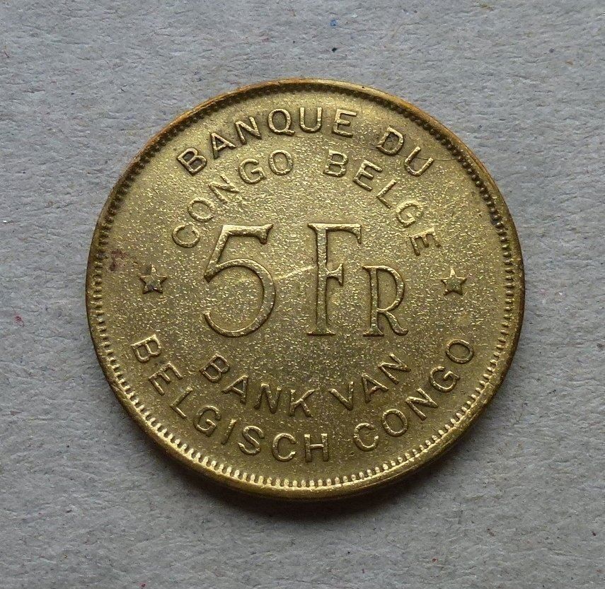 Tutti le monete: Belgisch-Kongo ++ 2.- und 5.- Francs – Usato da Walkringen venduto da Casablanca777 3