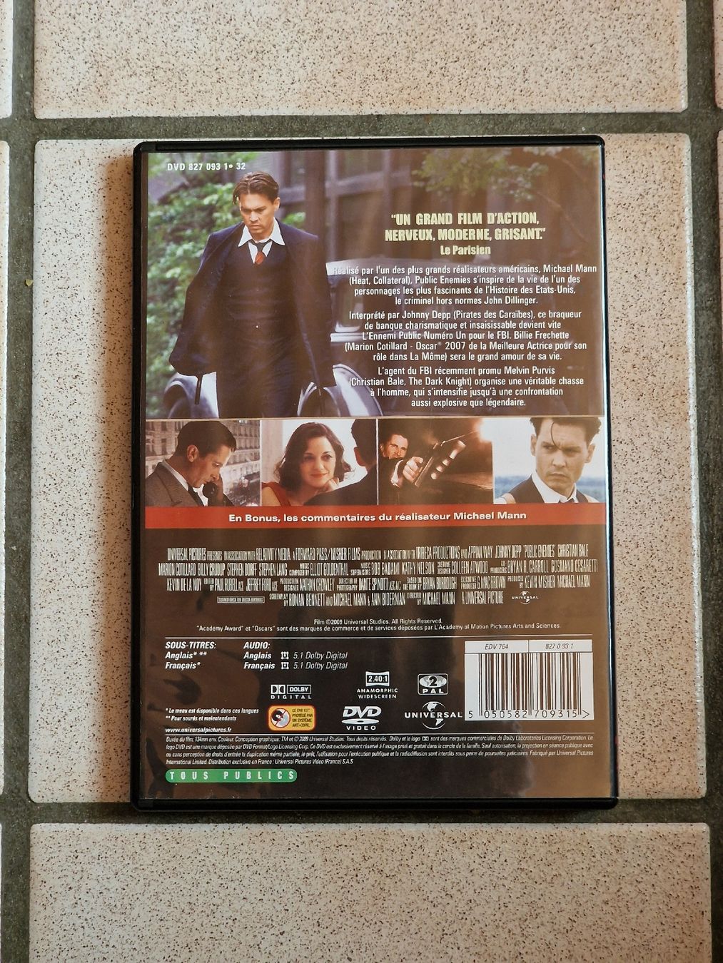 Tutti i DVDs: DVD Public Enemies - Depp, Bale, Cotillard – Usato da Echallens venduto da mal_z665 1