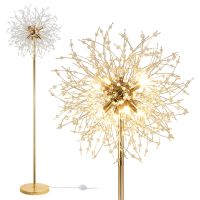 Stehlampe Standleuchte Wohnzimmerlampe Kristall 8-flammig