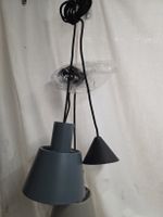 3 Pendelleuchte, blau-schwarz, Top Zustand!