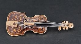 Brosche Violine