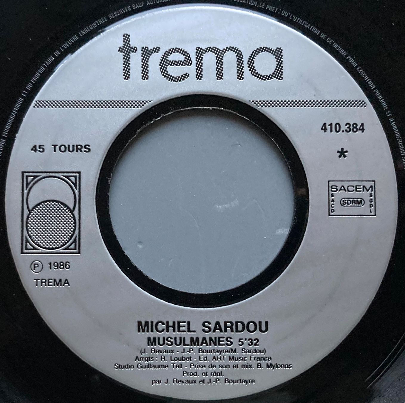 Schallplatten: MICHEL SARDOU - MUSULMANES – Gebraucht aus Poliez-Pittet von Newtown-Records 2