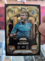 Topps Match Attax Sergio Aguero 100 Club card.