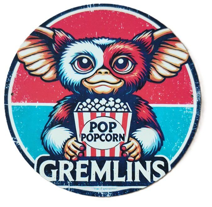 Insegne: GREMLINS - Blechschild  (neu/OVP) – Nuovo e nell'imballaggio originale da Wilen b. Wollerau venduto da morethanmusic