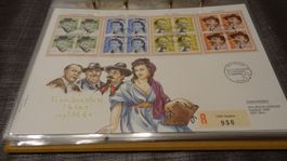 FDC 1990 Luxusbrief Porträtmarken Dichter und Maler