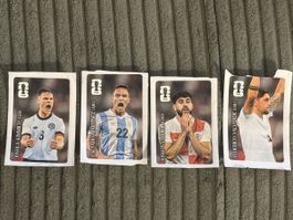 4 Coca-Cola Stickers: Kimmich, Gvardiol, Valverde, Martinez