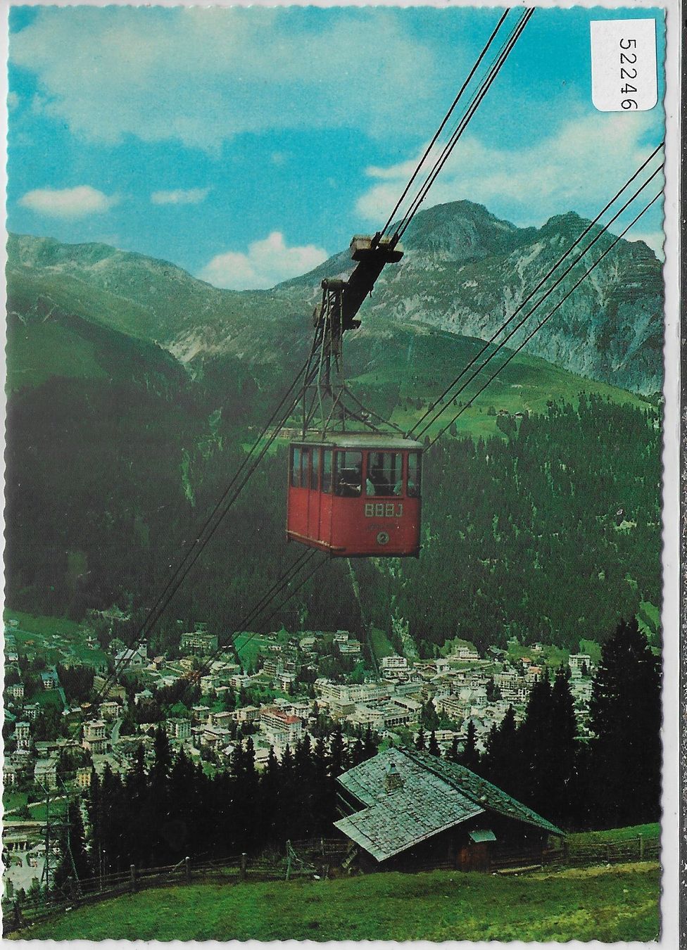 Cartoline postali: Davos - Brämabüel-Jakobshorn-Bahn – Usato da Ettingen venduto da Kartenplanet