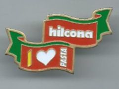 Plaketten & Abzeichen: Hilcona Pin "I Love Pasta" – Gebraucht aus Zürich von t24_de