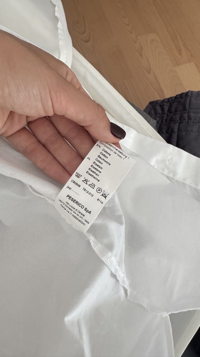 Peserico Camicette: PESERICO Shirt white size 42 cotton, NEW – Nuovo e nell'imballaggio originale da Sattel venduto da Zlata1 4