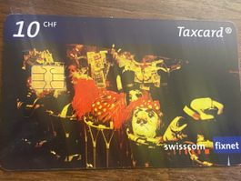 Swisscom Taxcard Fasnacht 10 CHF ungültig Sammler