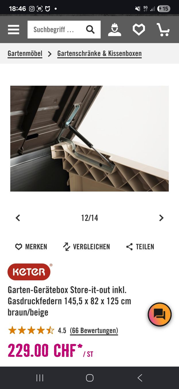 Keter Box contenitori: Keter Gartenbox – Usato da Menzingen venduto da vannessa.studer 8