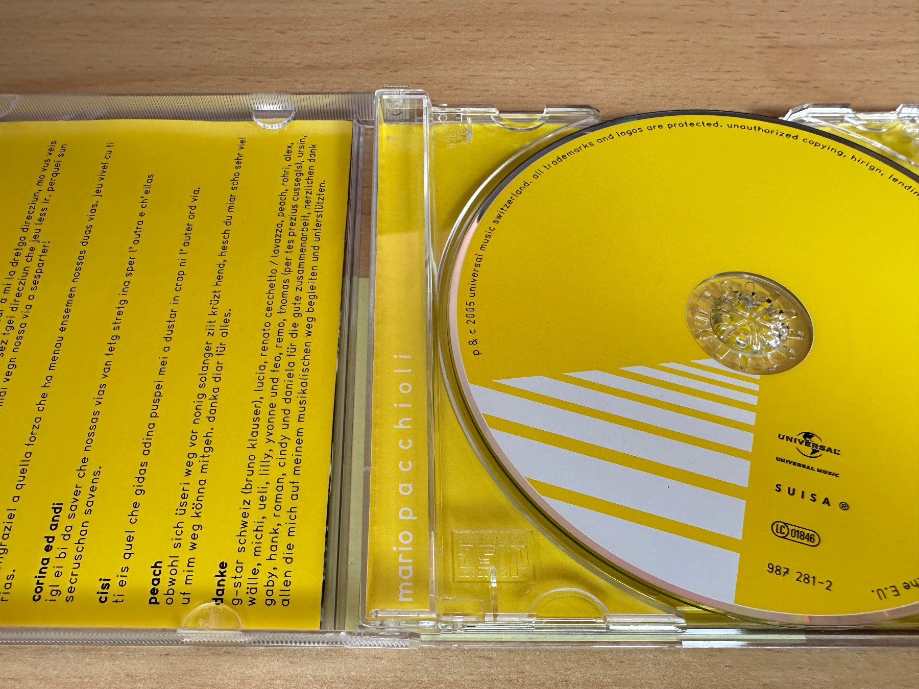 CDs: Mario Pacchioli – Vias – Gebraucht aus Rikon im Tösstal von Alpenmutz 2