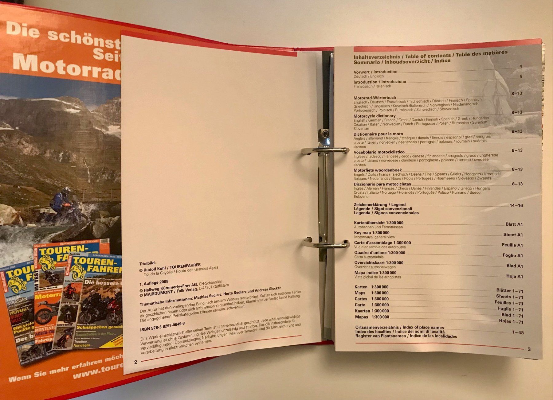 Libri: Motorrad Atlas Alpenländer Hallwag – Usato da Strengelbach venduto da Omobono 3