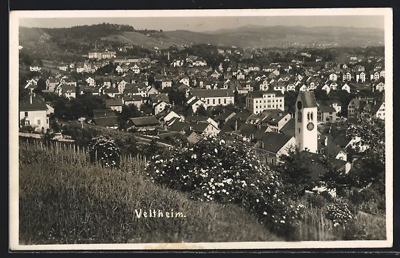 Cartoline postali: AK Veltheim, Teilansicht mit Kirche – Usato da Berlin venduto da bartko-reher