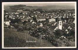 AK Veltheim, Teilansicht mit Kirche